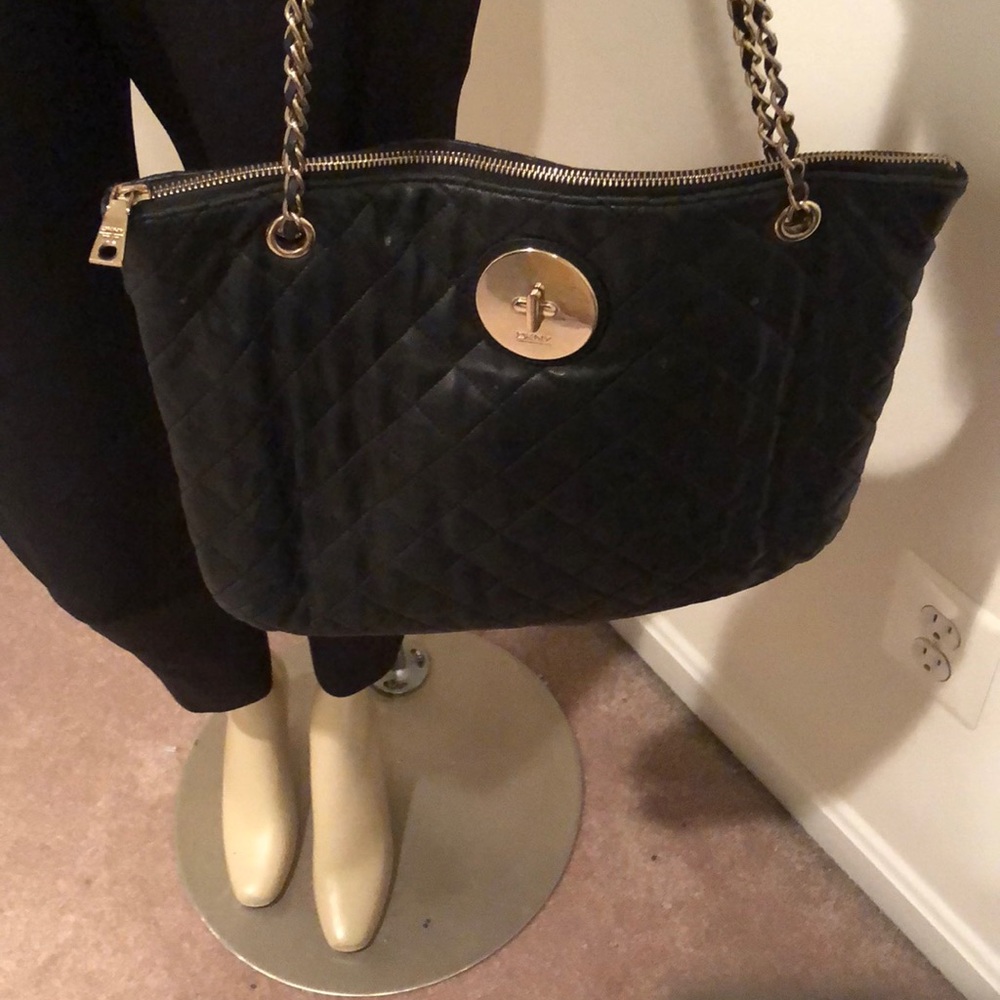 DKNY Leather Quilted Hanbag